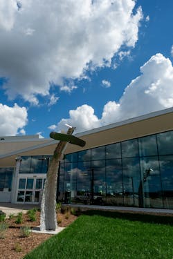 Windows and natural light played a key role in the overall design of the terminal.